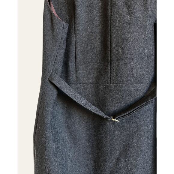 Vintage Talbots Navy Button-Front Sleeveless Dress – Size 4 - Picture 5 of 5